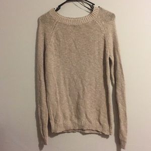 Tan/beige crochet sweater(Forever 21)